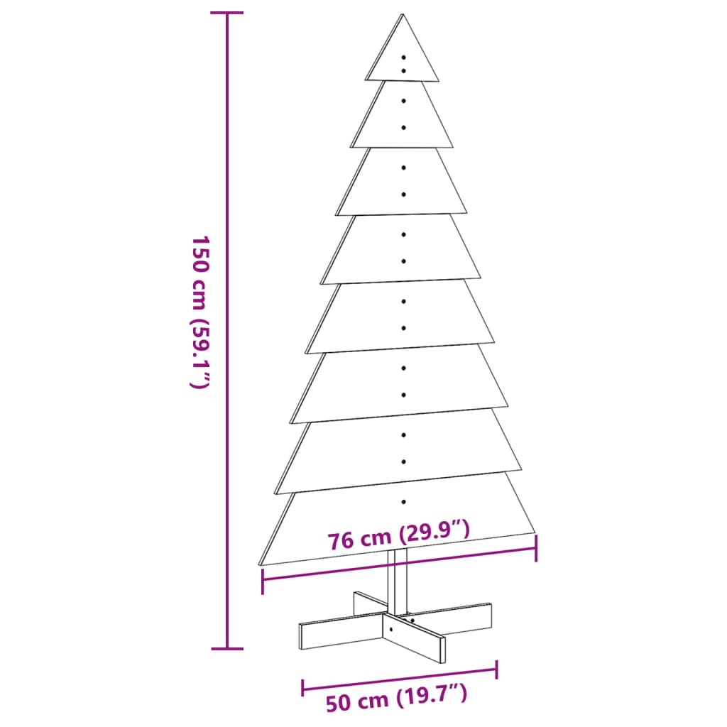8721158513199_g_en_hd_6 vidaXL Wooden Christmas Tree for Decoration 150 cm Solid Wood Pine - Image 8