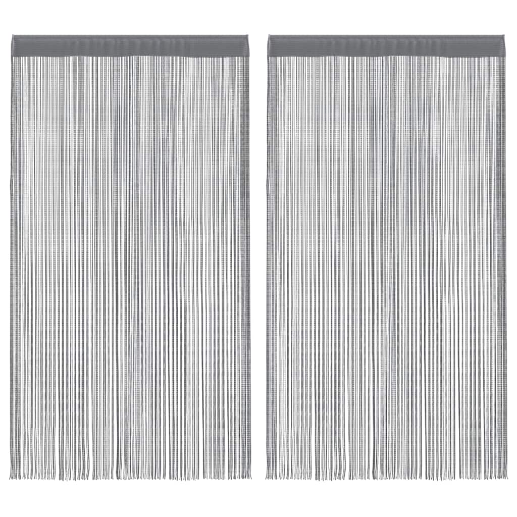 8721158550682_a_en_hd_1 vidaXL String Curtains 2 pcs Anthracite 140x250 cm - Image 2