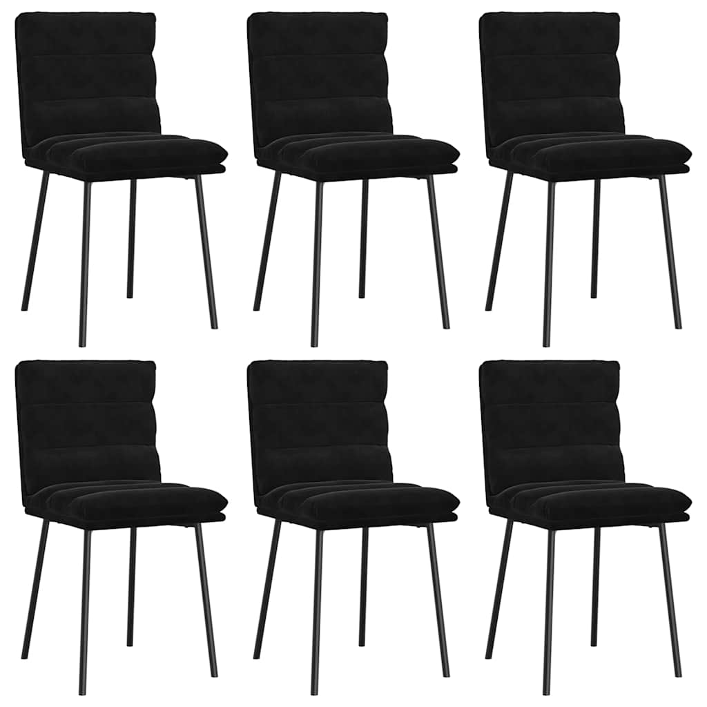8721158571038_a_en_hd_1 vidaXL Dining Chairs 6 pcs Black Velvet - Image 2