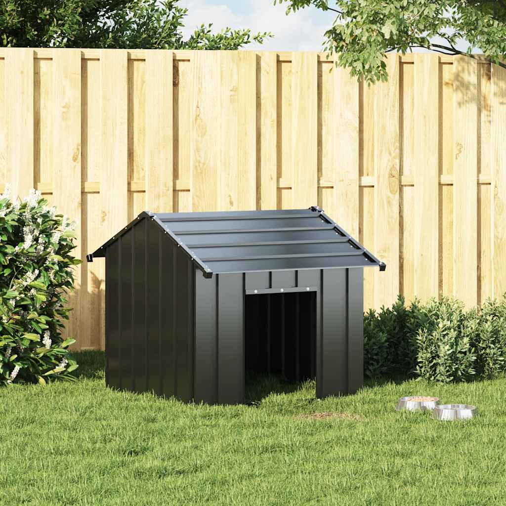 8721158571762_g_en_hd_1 vidaXL Dog House with Roof 85x107x81 cm Galvanised Steel - Image 2