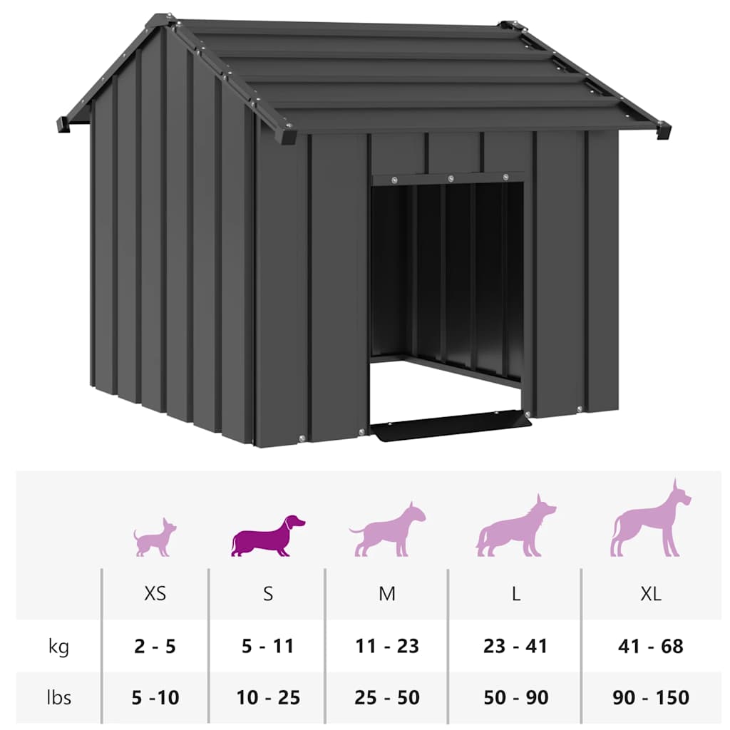8721158571762_g_en_hd_7 vidaXL Dog House with Roof 85x107x81 cm Galvanised Steel - Image 8