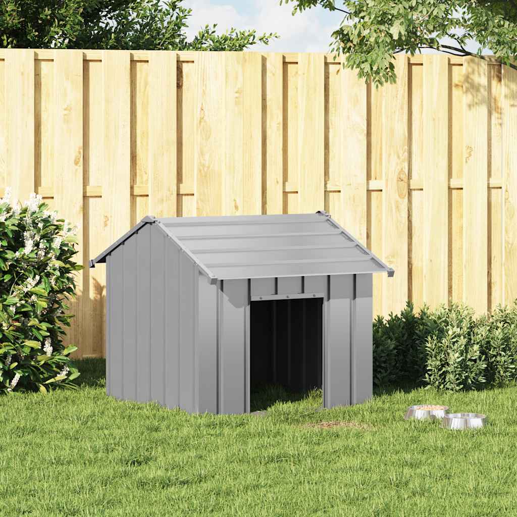 8721158571779_g_en_hd_1 vidaXL Dog House with Roof 85x107x81 cm Galvanised Steel - Image 2