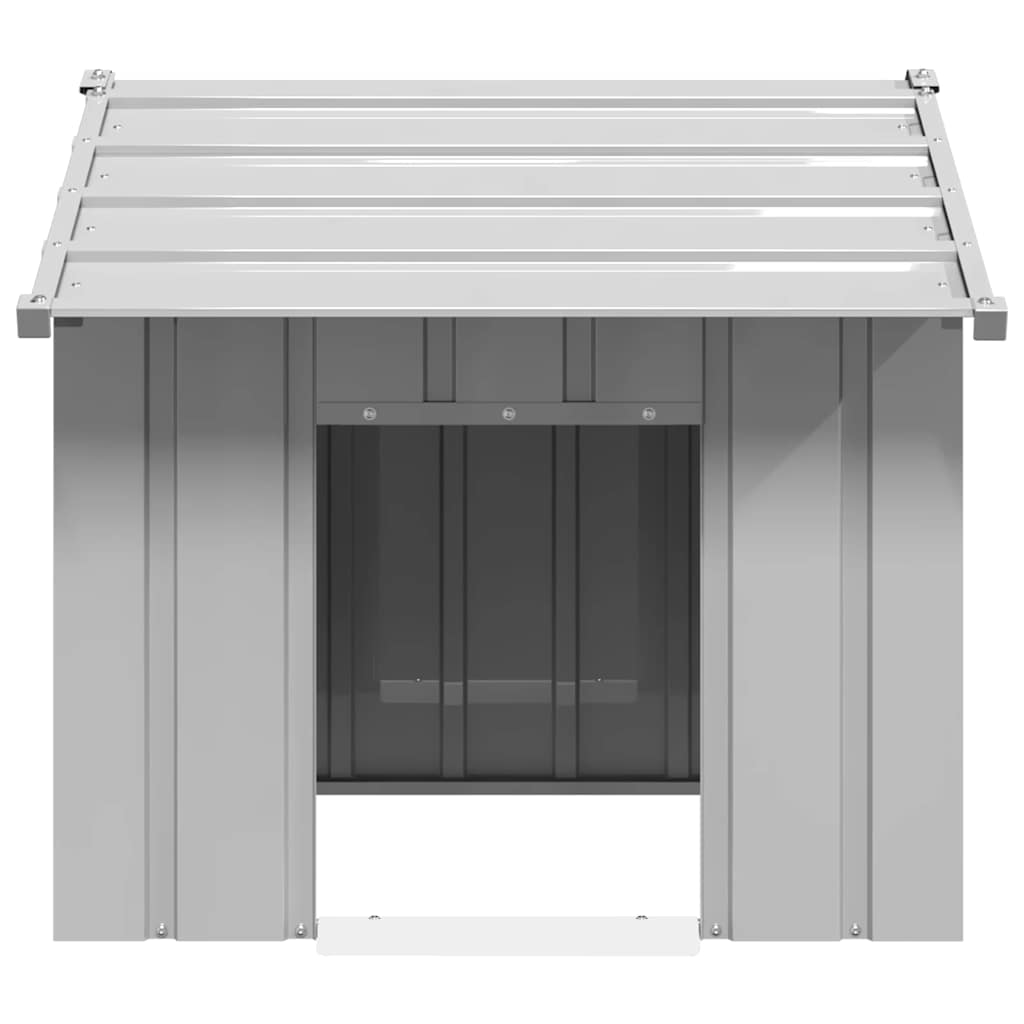 8721158571779_g_en_hd_2 vidaXL Dog House with Roof 85x107x81 cm Galvanised Steel - Image 3