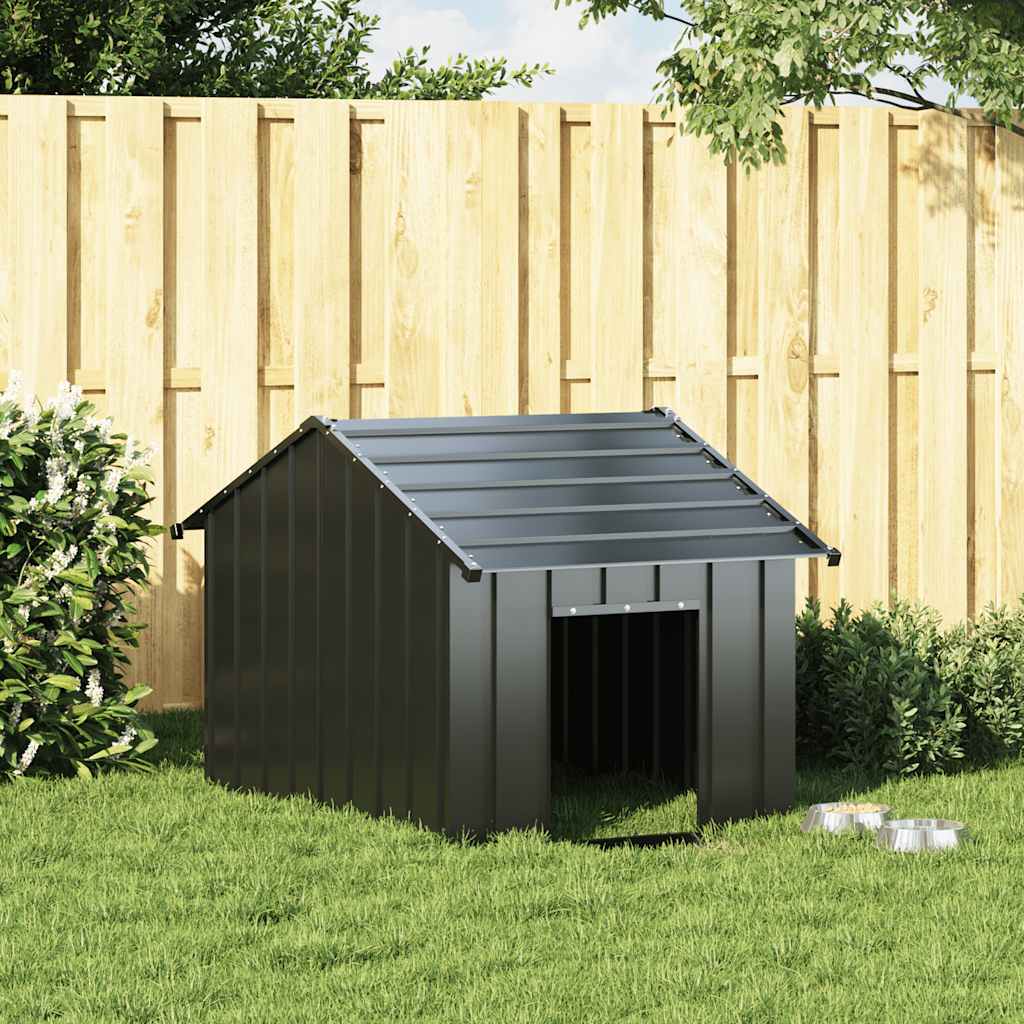 8721158571786_g_en_hd_1 vidaXL Dog House with Roof 83x130x85 cm Galvanised Steel - Image 2