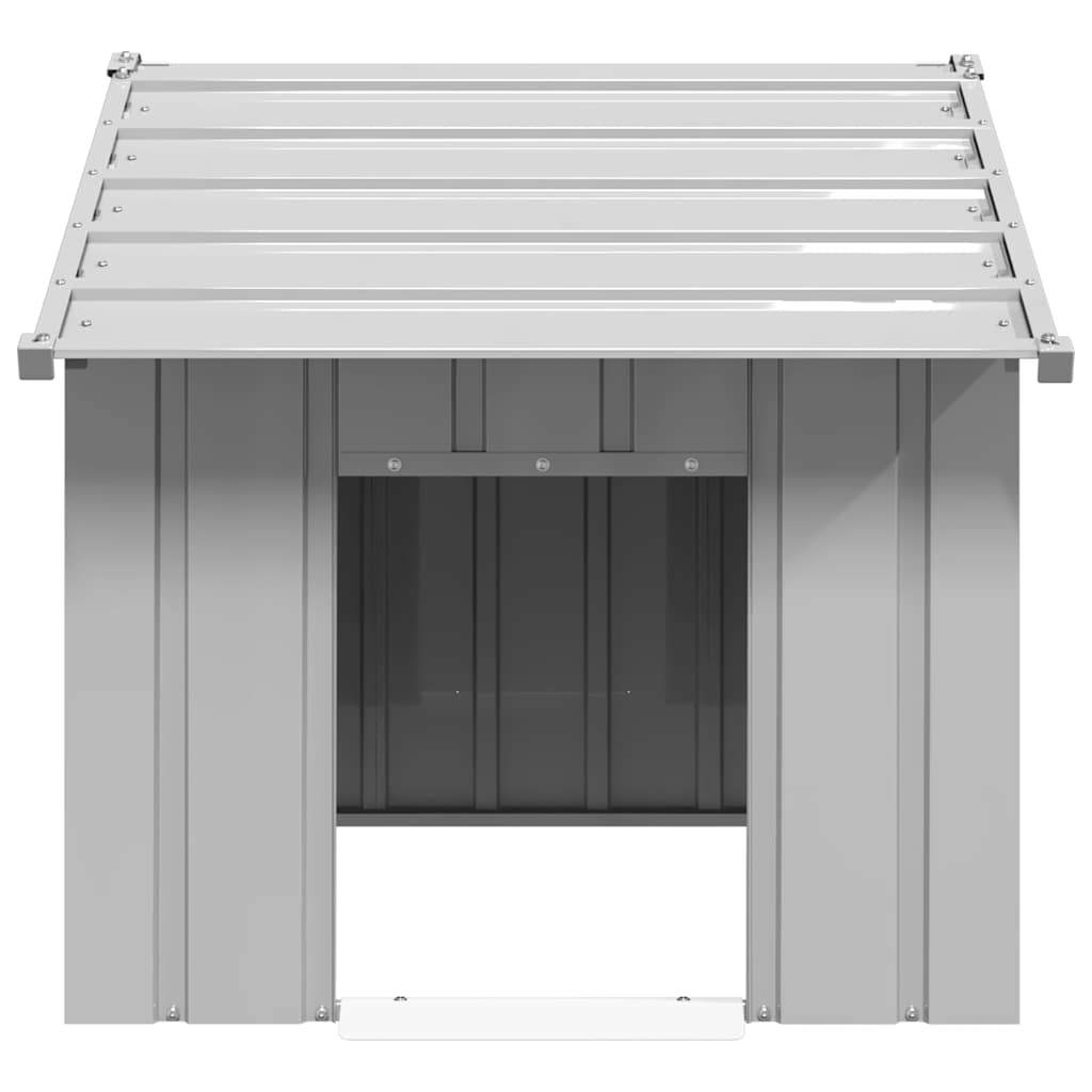 8721158571793_g_en_hd_2 vidaXL Dog House with Roof 83x130x85 cm Galvanised Steel - Image 3