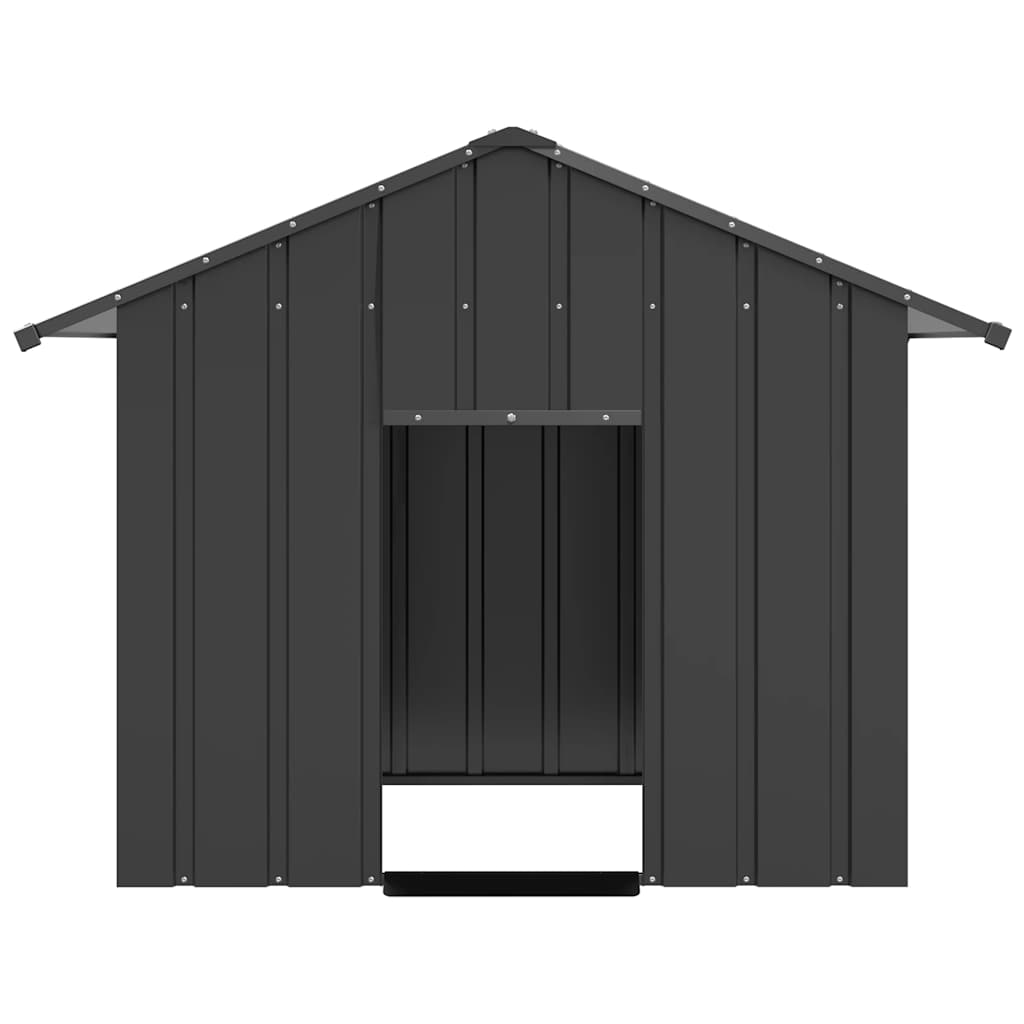 8721158571809_g_en_hd_2 vidaXL Dog House with Roof 131x101x102 cm Galvanised Steel - Image 3