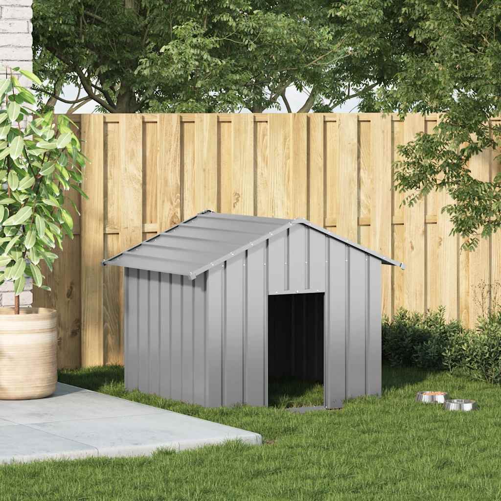 8721158571816_g_en_hd_1 vidaXL Dog House with Roof 131x101x102 cm Galvanised Steel - Image 2