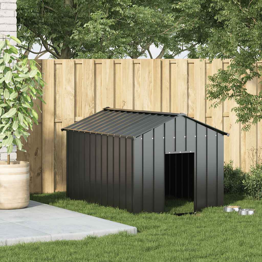 8721158571823_g_en_hd_1 vidaXL Dog House with Roof 113x153x101 cm Galvanised Steel - Image 2