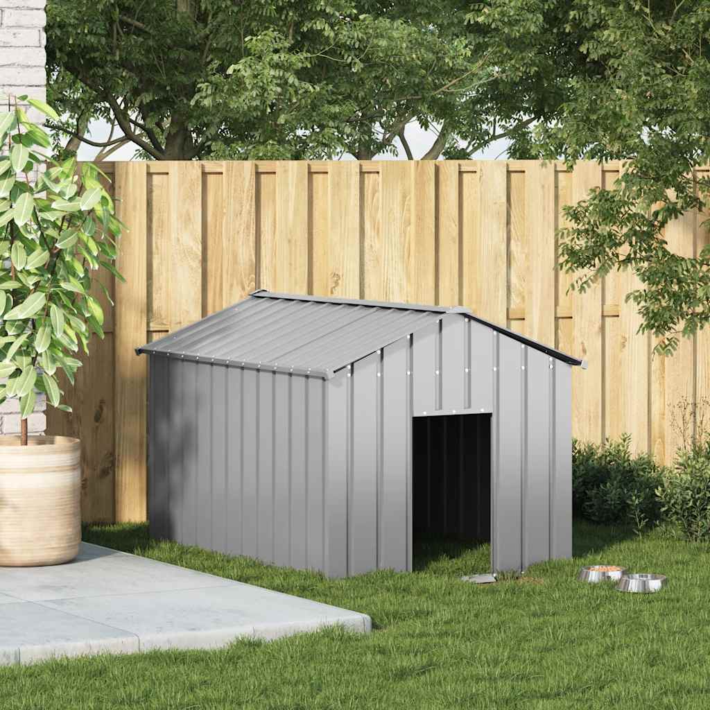 8721158571830_g_en_hd_1 vidaXL Dog House with Roof 113x153x101 cm Galvanised Steel - Image 2