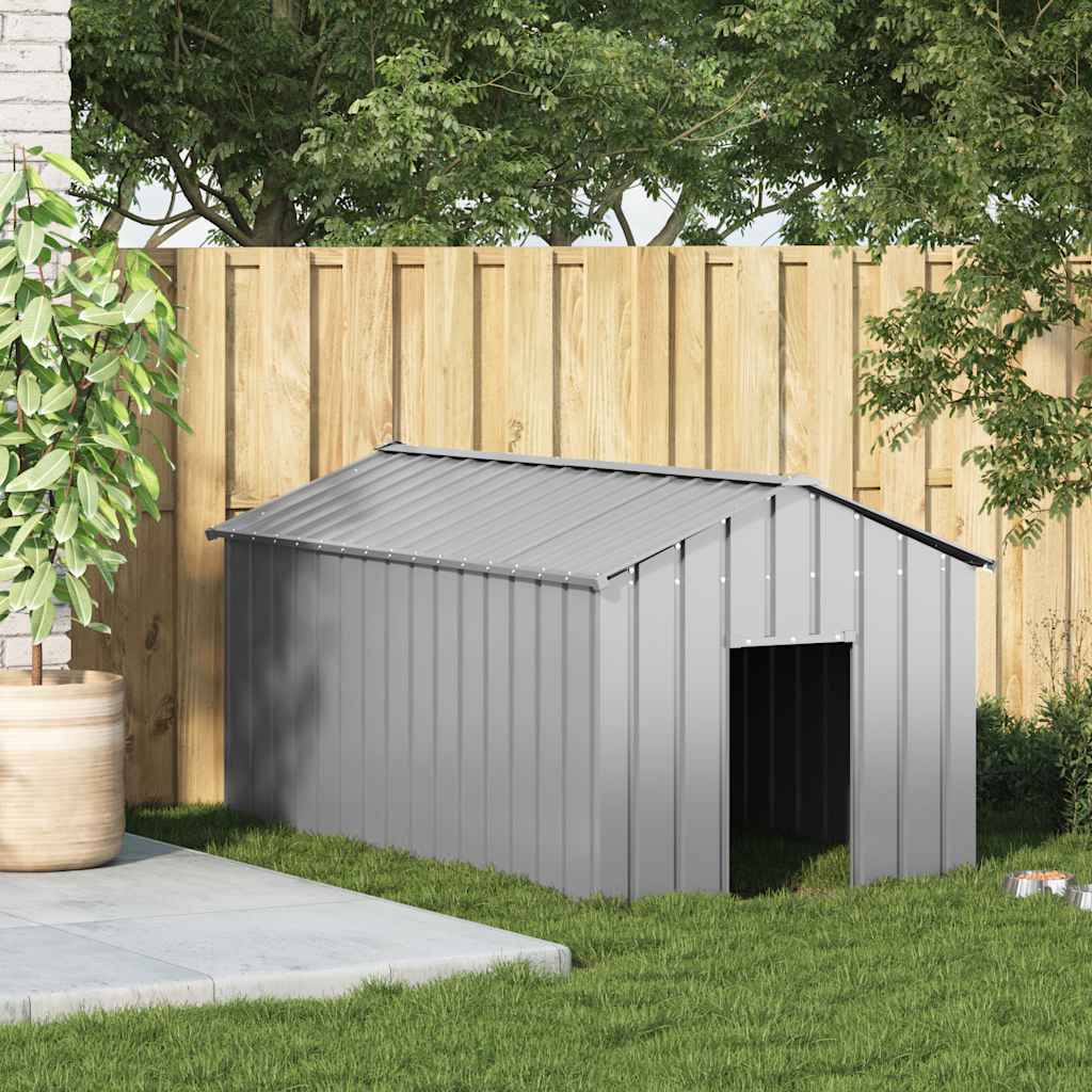 8721158571854_g_en_hd_1 vidaXL Dog House with Roof 114x202x101 cm Galvanised Steel - Image 2