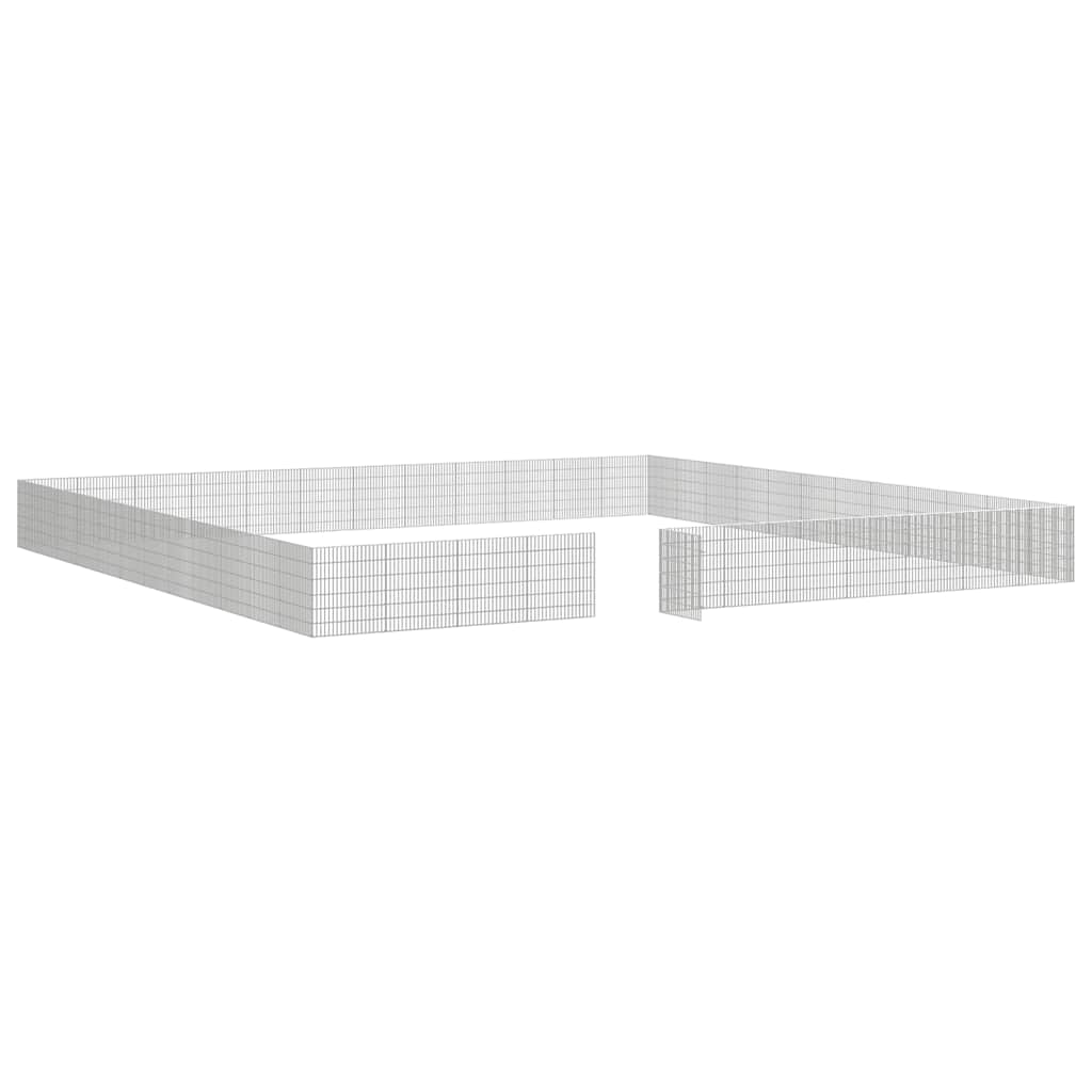 8721158573445_g_en_hd_4 vidaXL Free Range Animal Enclosure 48-Panel 54x60 cm Galvanised Iron - Image 6
