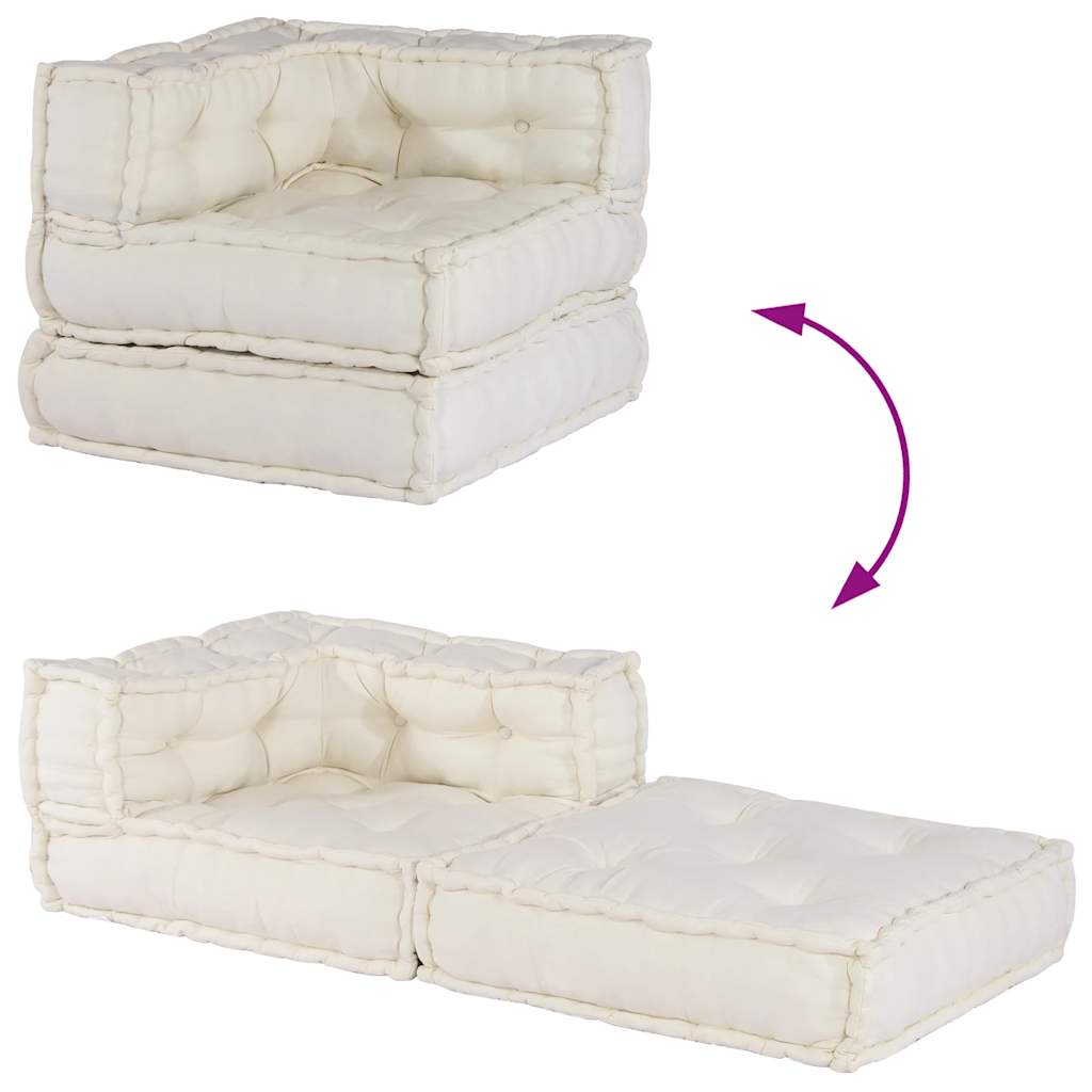 8721158600691_g_en_hd_7 vidaXL Modular Pouffe Cream 70x70x54 Fabric - Image 8