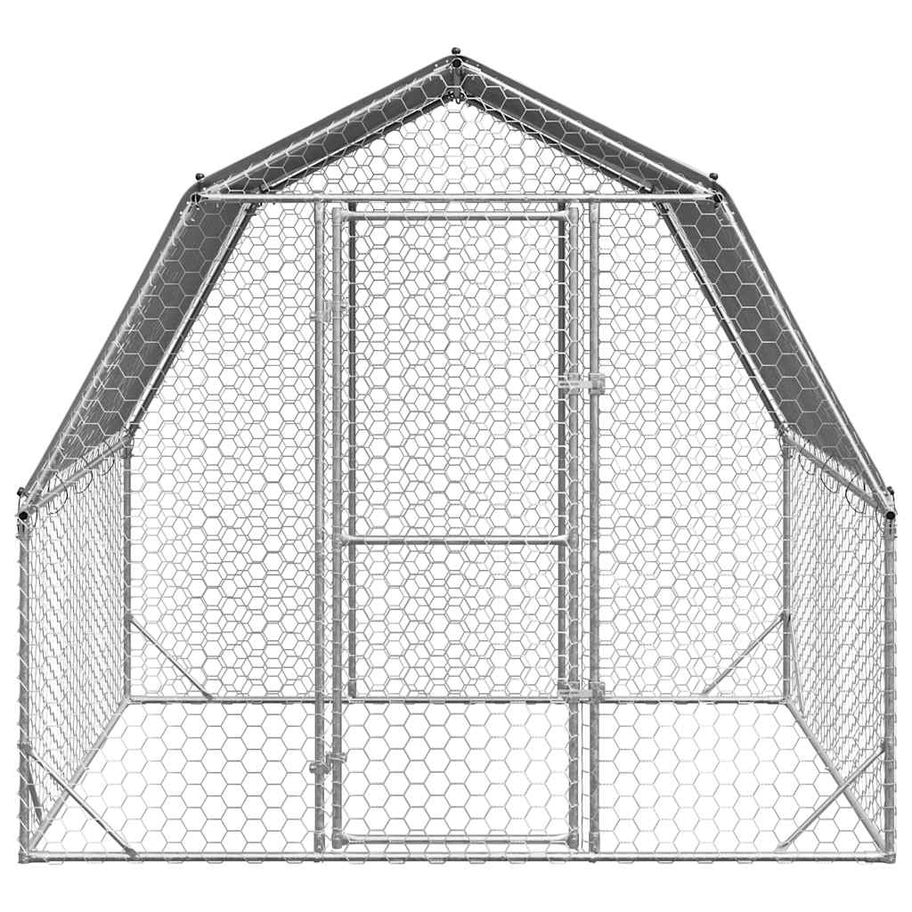 8721158629951_g_en_hd_1 vidaXL Chicken Run with Roof 2.5x2x2.25 m Galvanised Steel - Image 3