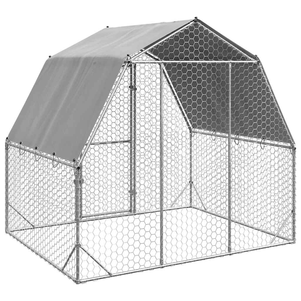 8721158629951_g_en_hd_3 vidaXL Chicken Run with Roof 2.5x2x2.25 m Galvanised Steel - Image 5