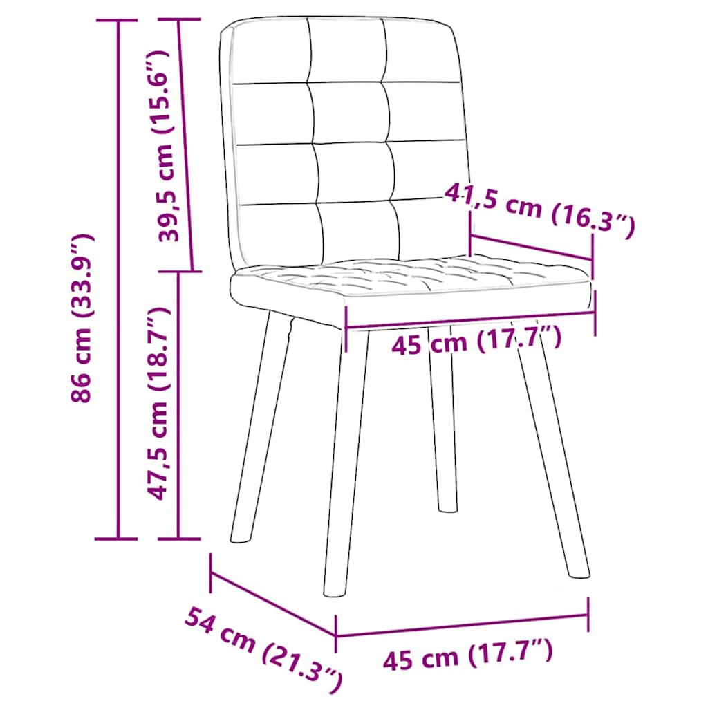 8721158632487_g_en_hd_8 vidaXL Dining Chairs 2 pcs Dark Grey Fabric - Image 9
