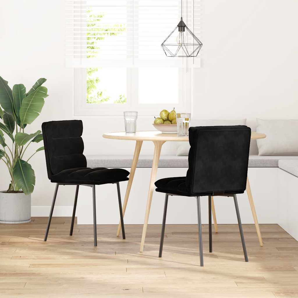8721158634443_g_en_hd_1 vidaXL Dining Chairs 2 pcs Black Velvet - Image 2