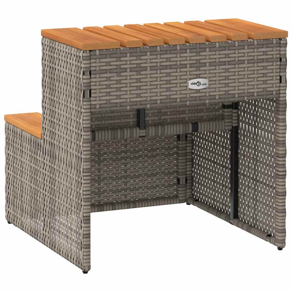 8721158645487_g_en_hd_5 vidaXL Hot Tub Step Grey 50x50x50.5 cm Poly Rattan and Solid Acacia - Image 6