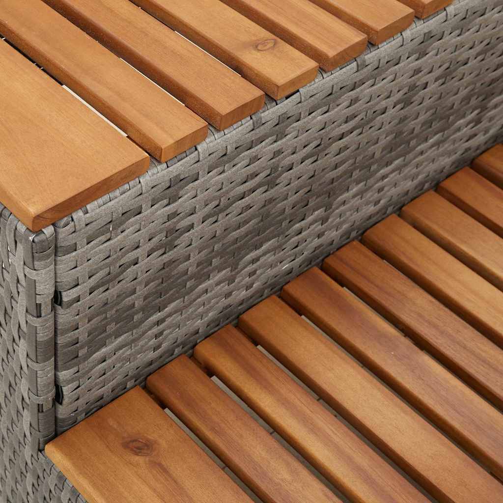 8721158645487_g_en_hd_7 vidaXL Hot Tub Step Grey 50x50x50.5 cm Poly Rattan and Solid Acacia - Image 8