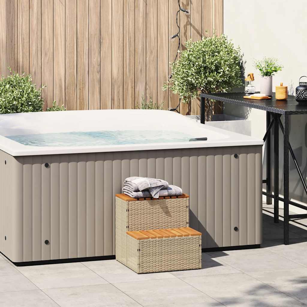 8721158645494_g_en_hd_1 vidaXL Hot Tub Step Beige 50x50x50.5 cm Poly Rattan and Solid Acacia - Image 2
