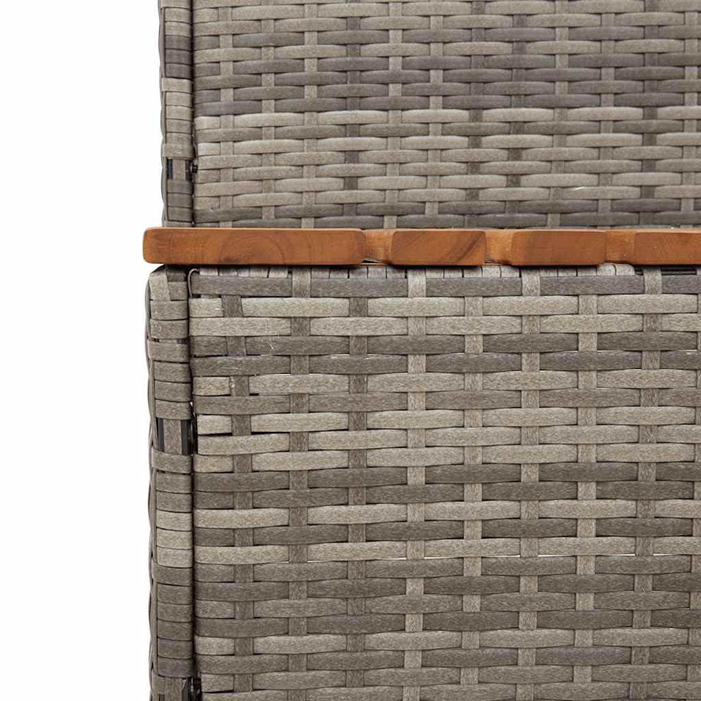8721158645524_g_en_hd_6 vidaXL Hot Tub Step Grey 100x50x50.5 cm Poly Rattan and Solid Acacia - Image 7