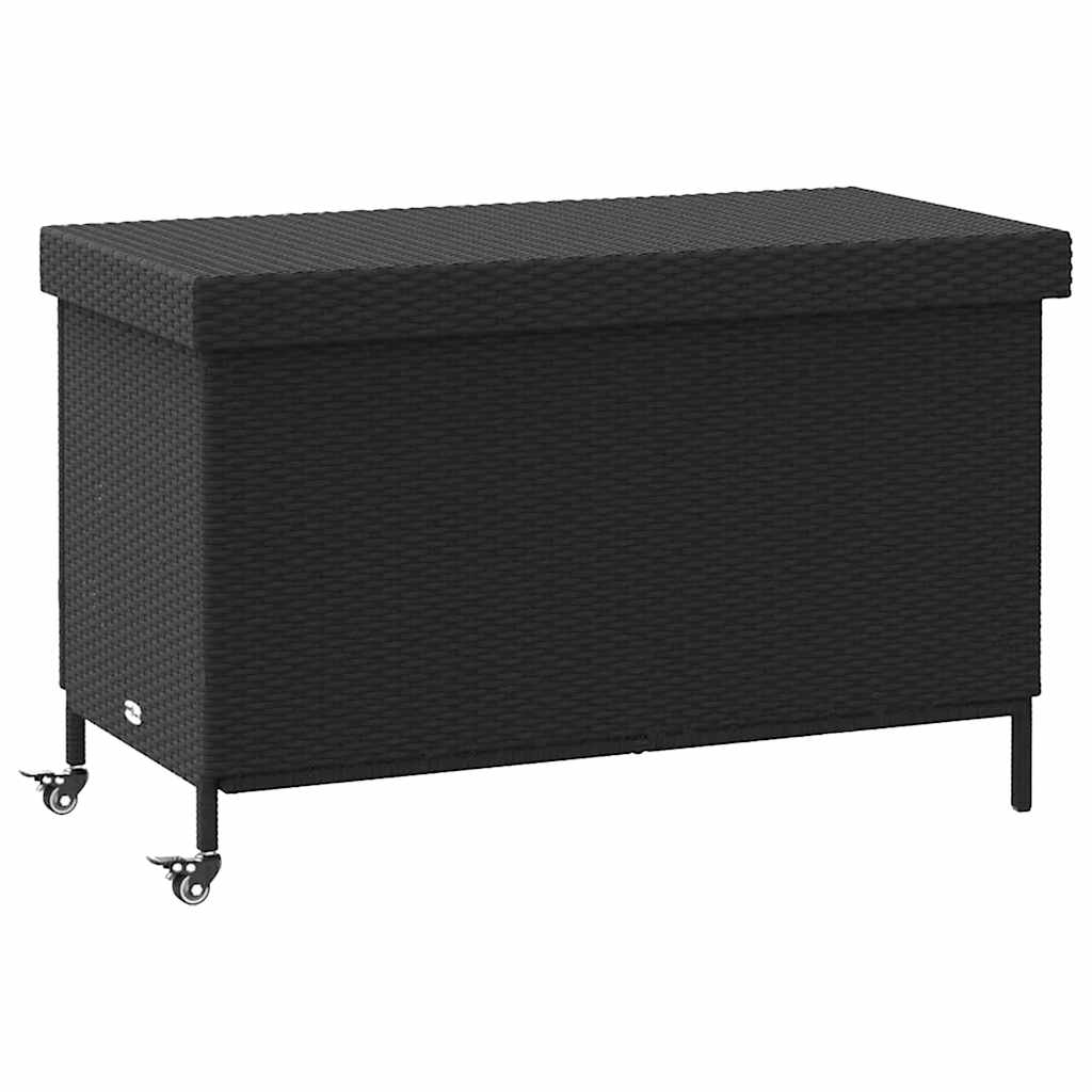 8721158648426_a_en_hd_1 vidaXL Garden Storage Box with Wheels Black 110x55x73 cm Poly Rattan - Image 2