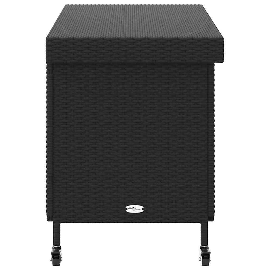 8721158648426_g_en_hd_3 vidaXL Garden Storage Box with Wheels Black 110x55x73 cm Poly Rattan - Image 5