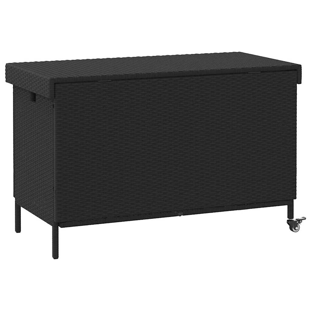 8721158648426_g_en_hd_4 vidaXL Garden Storage Box with Wheels Black 110x55x73 cm Poly Rattan - Image 6