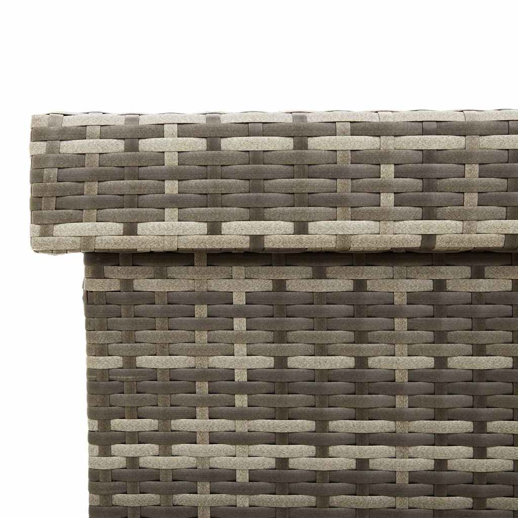 8721158648440_g_en_hd_7 vidaXL Garden Storage Box with Wheels Grey 110x55x73 cm Poly Rattan - Image 9