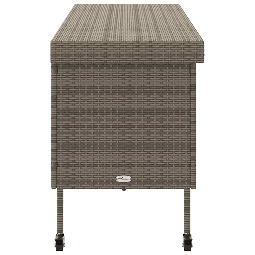 8721158648495_g_en_hd_3 vidaXL Garden Storage Box with Wheels Grey 160x55x75 cm Poly Rattan - Image 5