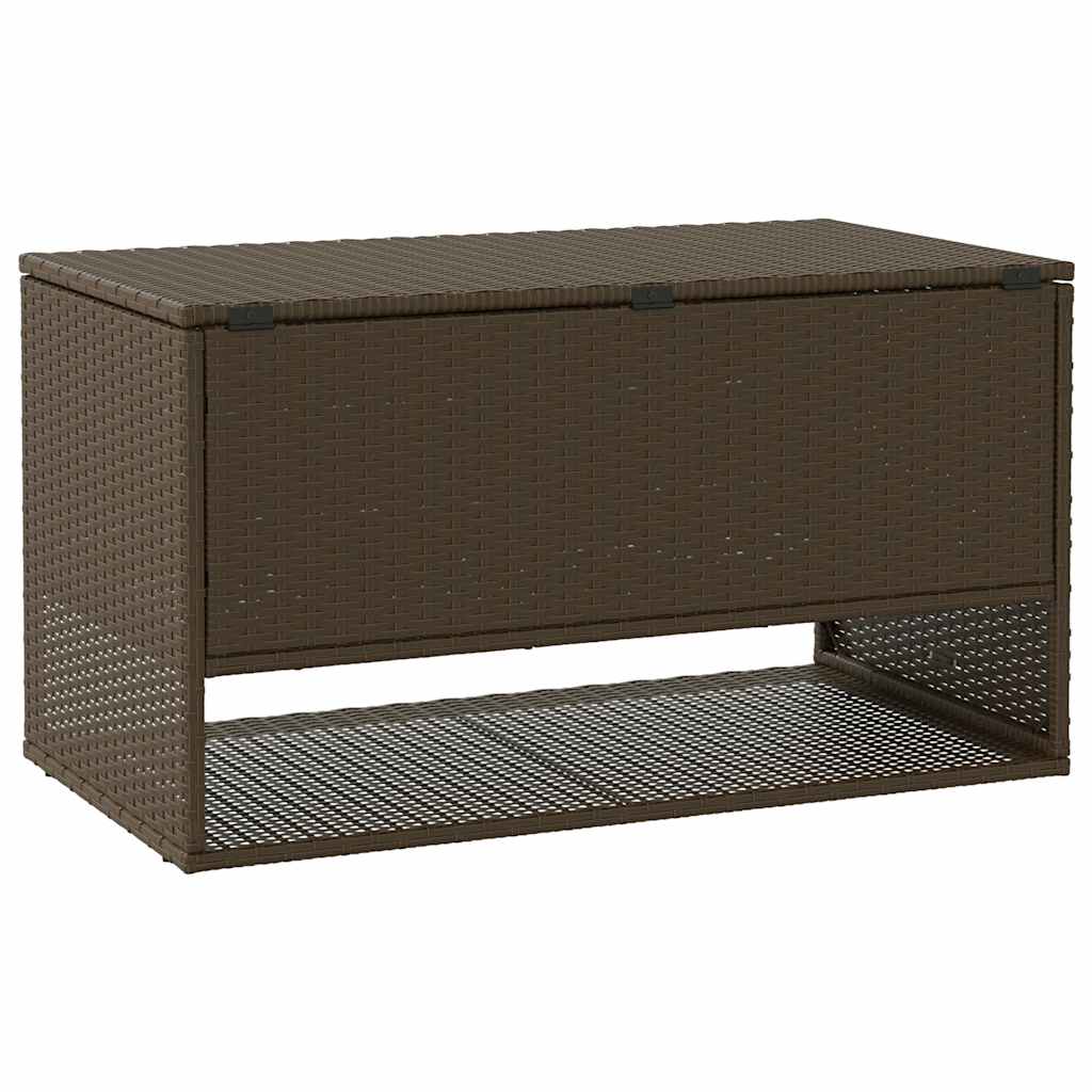 8721158655813_g_en_hd_4 vidaXL Outdoor Cushion Box Brown 100x55x55.5 cm Poly Rattan - Image 6