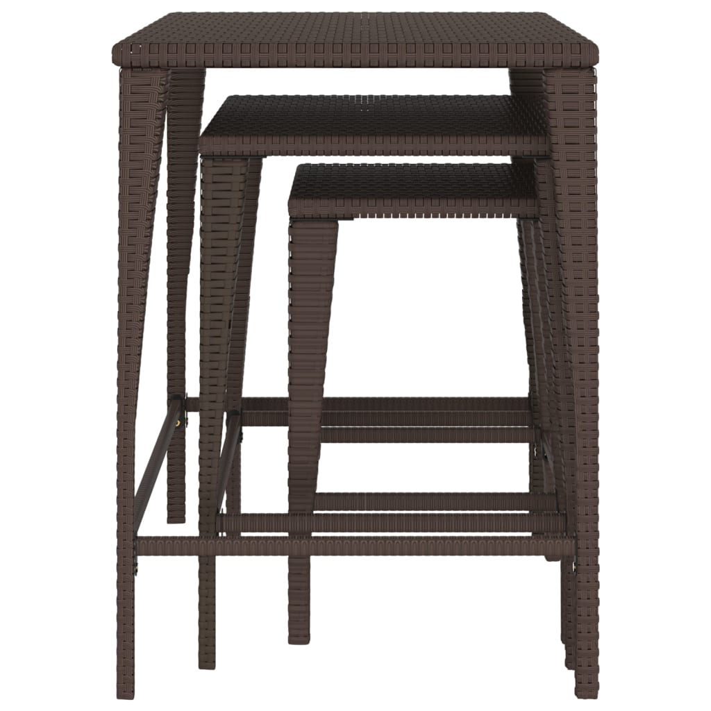 8721158659941_g_en_hd_2 vidaXL Garden Nesting Tables 3 pcs Brown Poly Rattan - Image 4