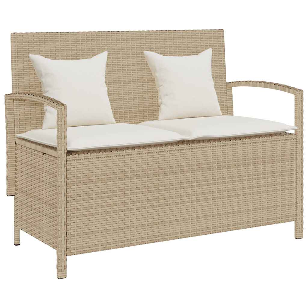 8721158666611_a_en_hd_1 vidaXL Garden Storage Bench with Cushion Beige Poly Rattan - Image 1