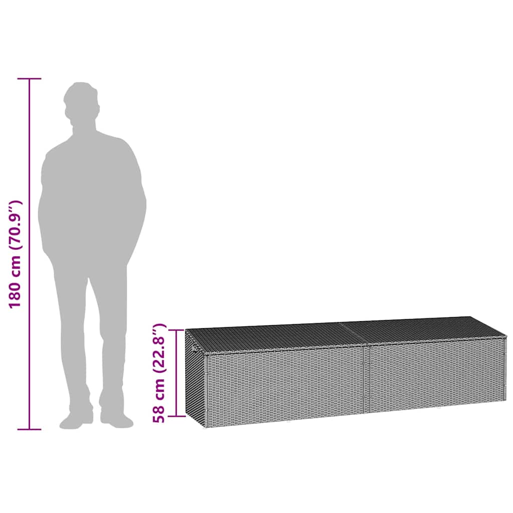 8721158667090_g_en_hd_11 vidaXL Garden Storage Box Grey 220x50x58 cm Poly Rattan - Image 12