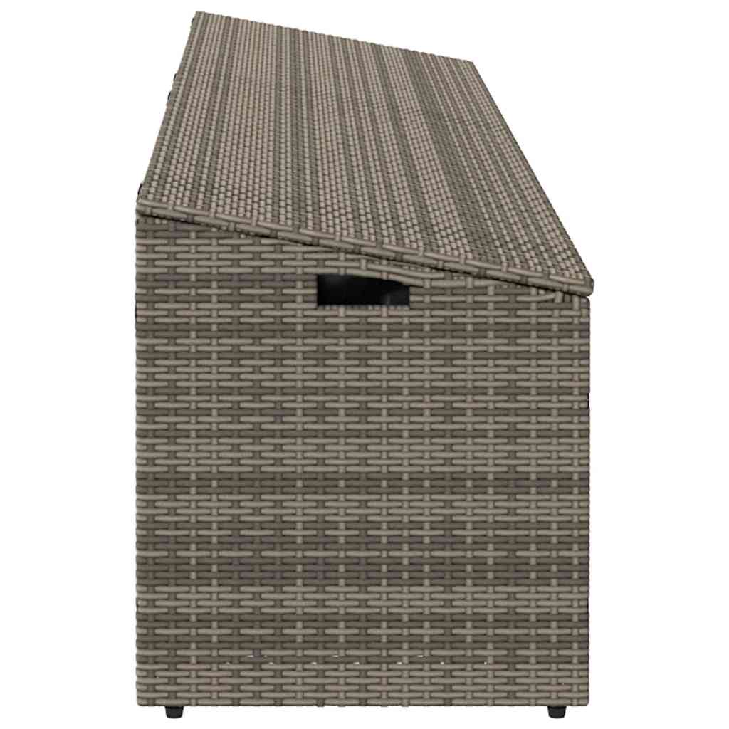8721158667090_g_en_hd_4 vidaXL Garden Storage Box Grey 220x50x58 cm Poly Rattan - Image 5