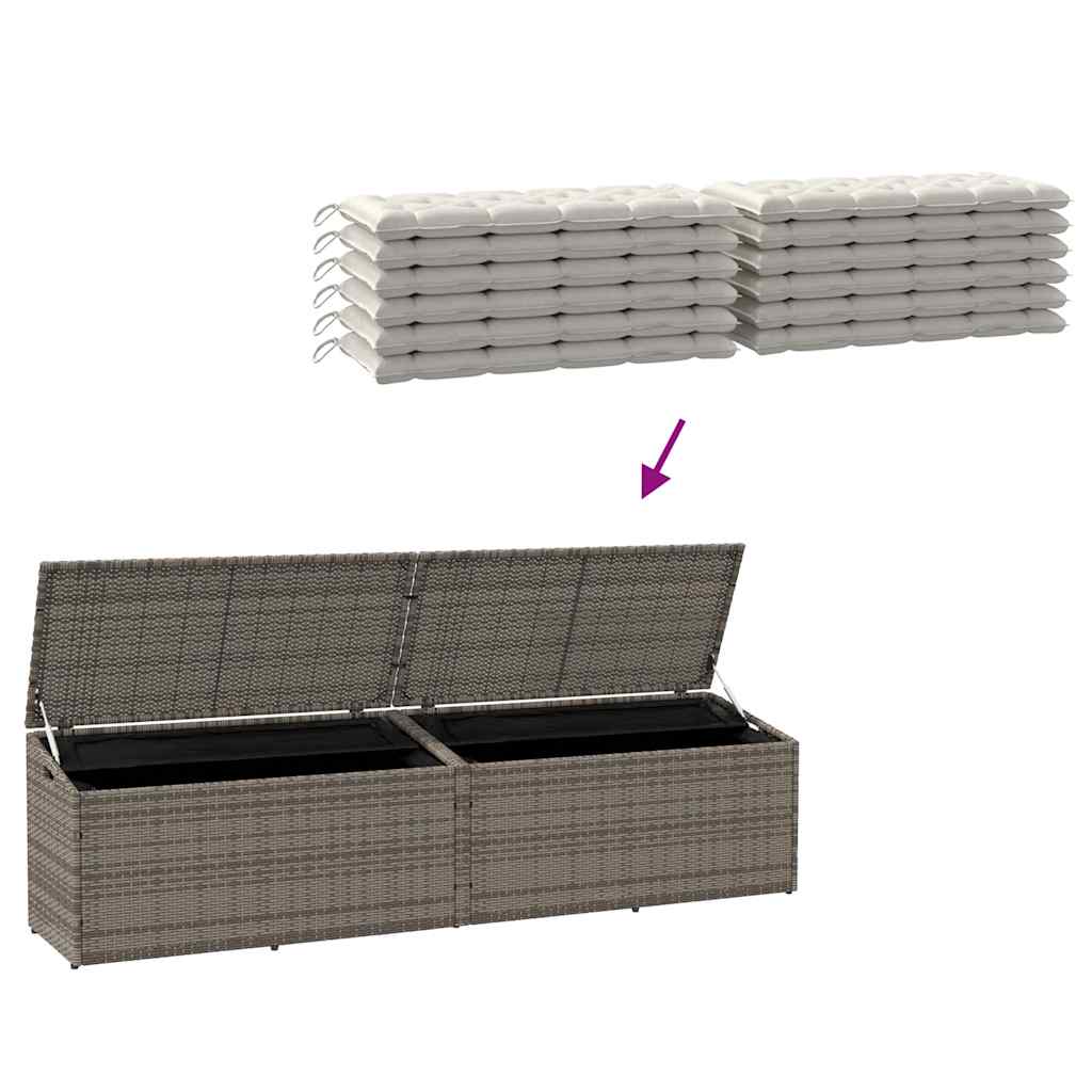 8721158667090_g_en_hd_6 vidaXL Garden Storage Box Grey 220x50x58 cm Poly Rattan - Image 7