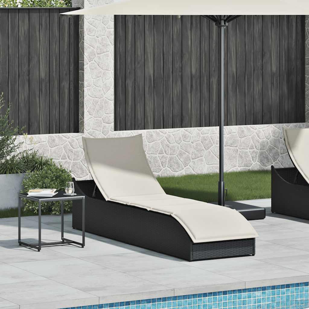 8721158667267_g_en_hd_1 vidaXL Folding Sun Lounger with Cushion and Storage Black Poly Rattan - Image 2