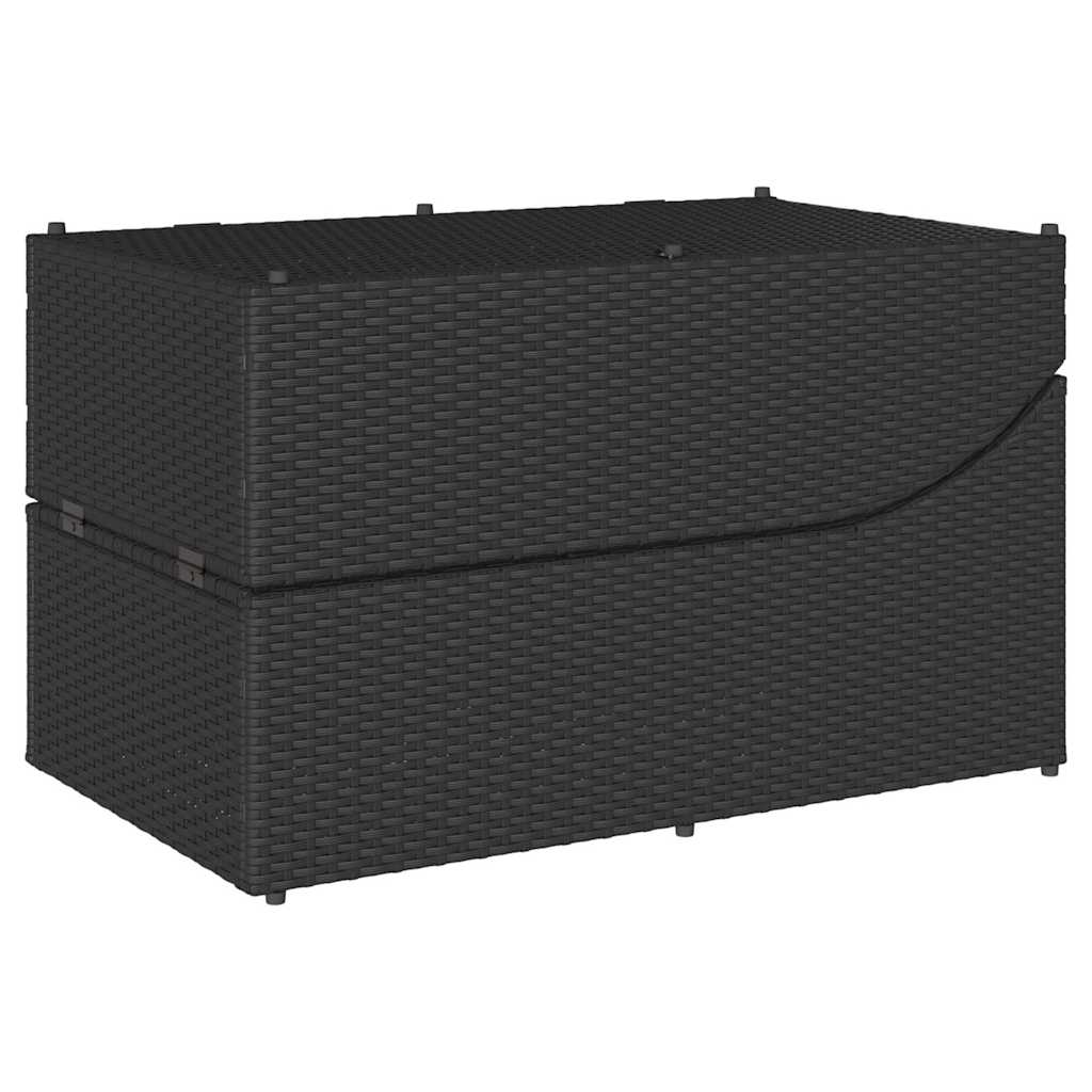 8721158667267_g_en_hd_11 vidaXL Folding Sun Lounger with Cushion and Storage Black Poly Rattan - Image 12