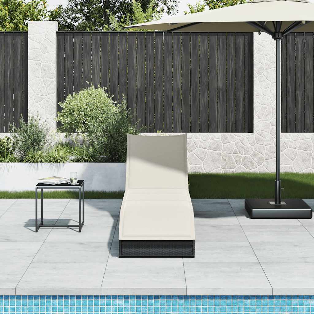 8721158667267_g_en_hd_2 vidaXL Folding Sun Lounger with Cushion and Storage Black Poly Rattan - Image 3
