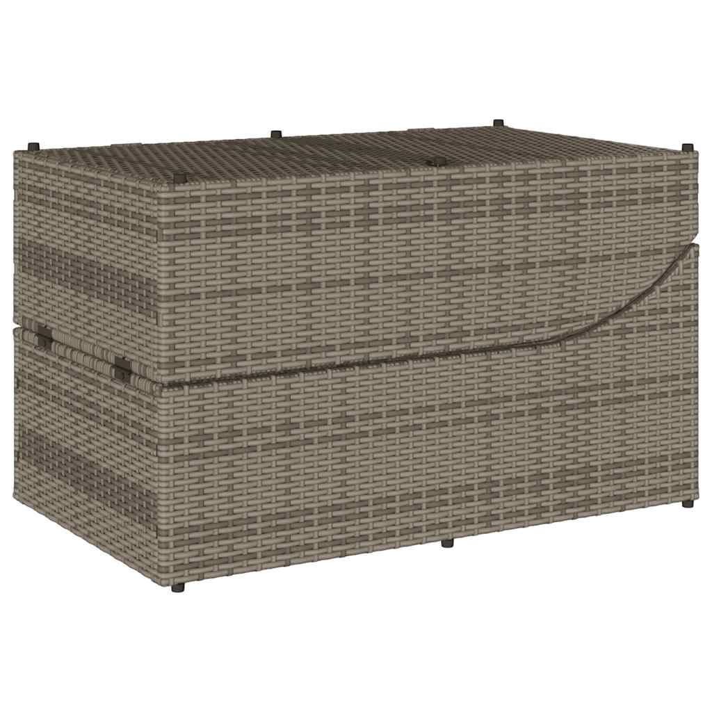8721158667281_g_en_hd_11 vidaXL Folding Sun Lounger with Cushion and Storage Grey Poly Rattan - Image 12