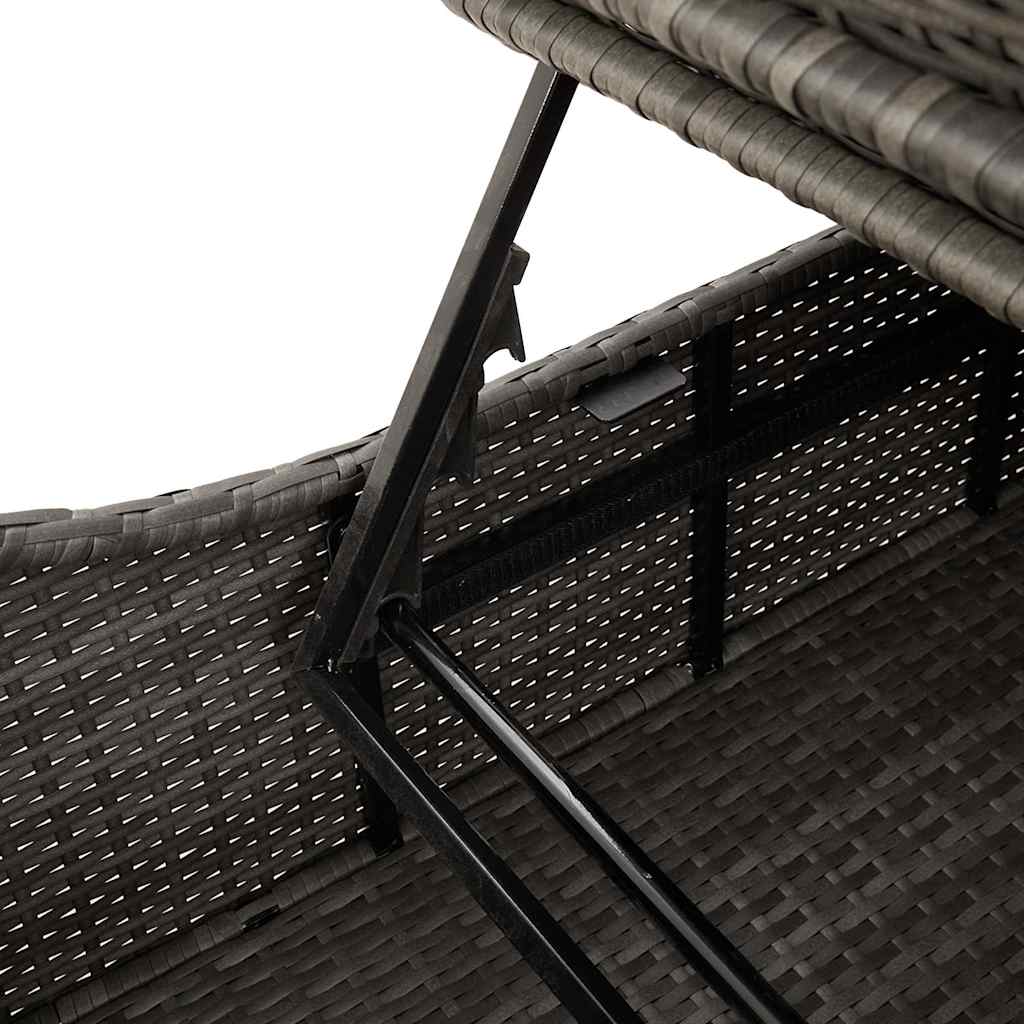 8721158667281_g_en_hd_12 vidaXL Folding Sun Lounger with Cushion and Storage Grey Poly Rattan - Image 13