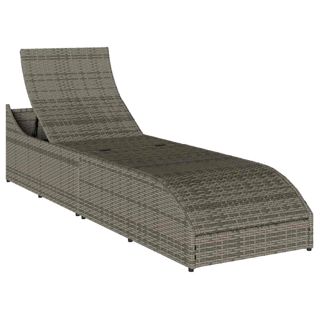 8721158667281_g_en_hd_9 vidaXL Folding Sun Lounger with Cushion and Storage Grey Poly Rattan - Image 10