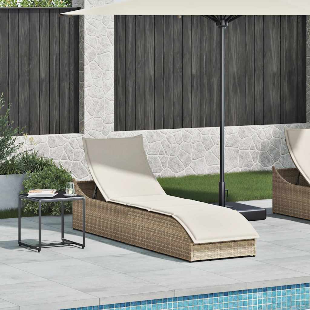 8721158667304_g_en_hd_1 vidaXL Folding Sun Lounger with Cushion and Storage Beige Poly Rattan - Image 2