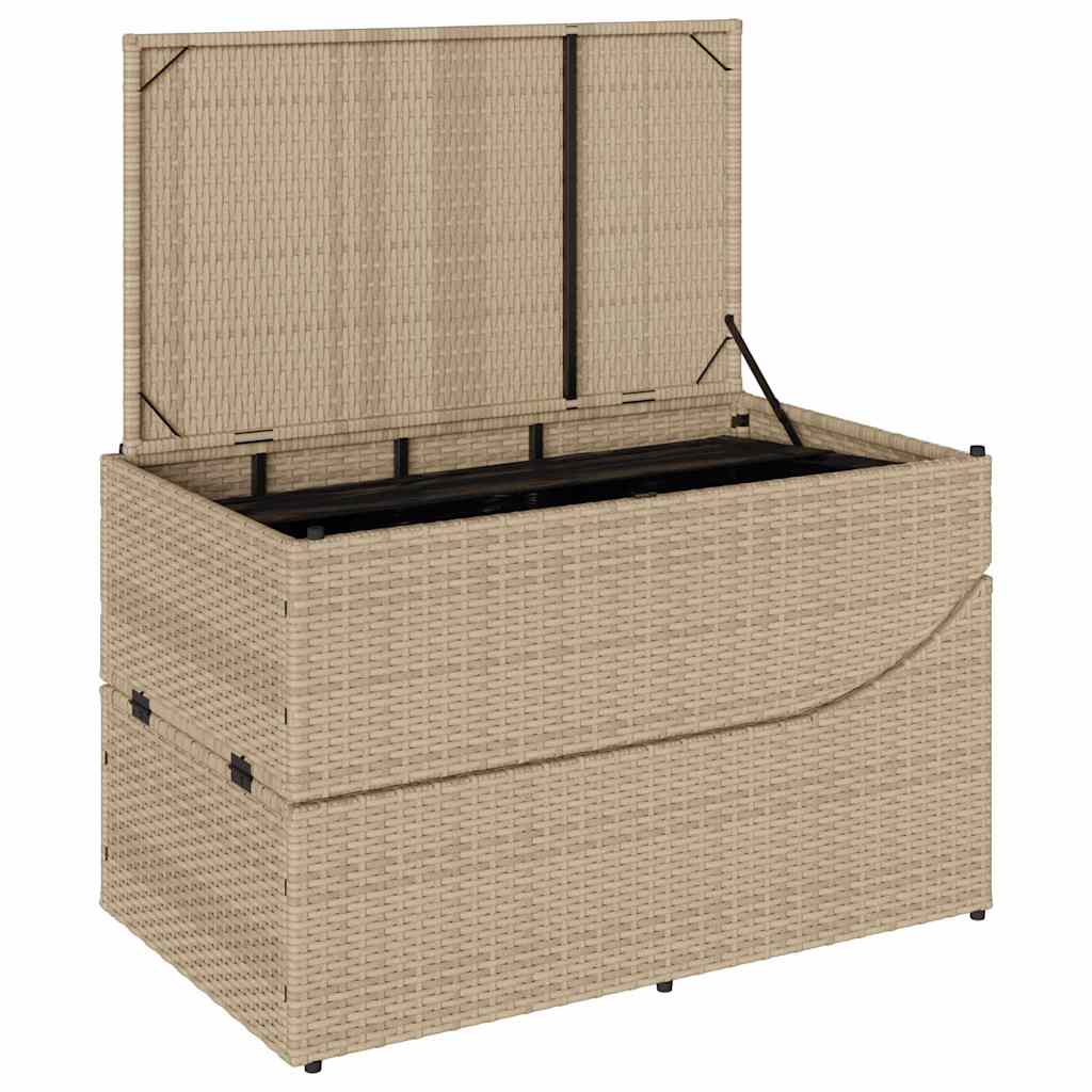 8721158667304_g_en_hd_10 vidaXL Folding Sun Lounger with Cushion and Storage Beige Poly Rattan - Image 11