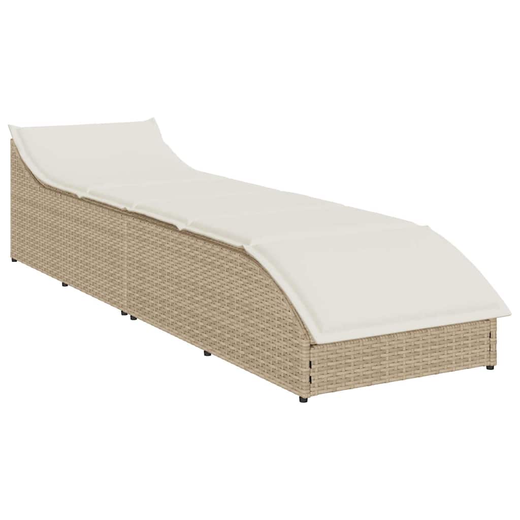 8721158667304_g_en_hd_3 vidaXL Folding Sun Lounger with Cushion and Storage Beige Poly Rattan - Image 4