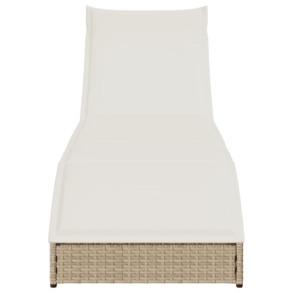 8721158667304_g_en_hd_4 vidaXL Folding Sun Lounger with Cushion and Storage Beige Poly Rattan - Image 5