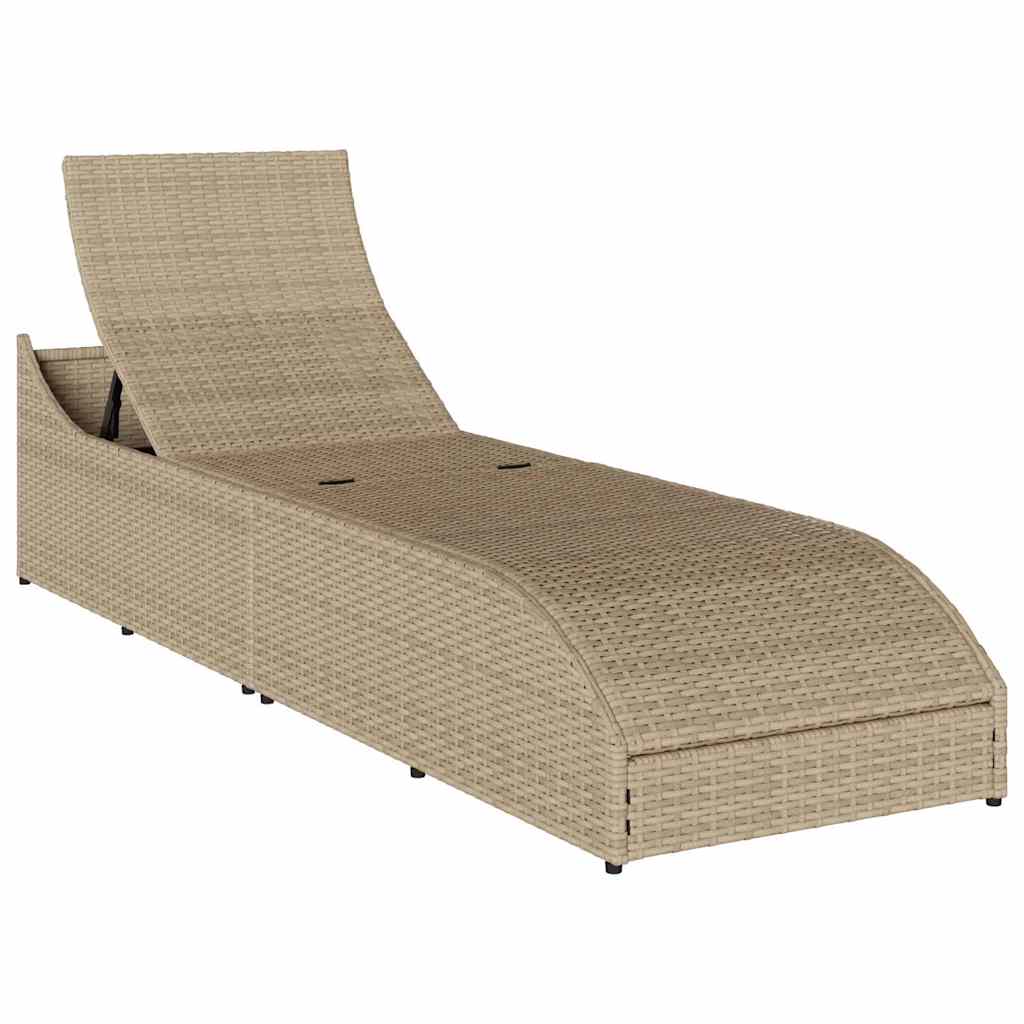 8721158667304_g_en_hd_9 vidaXL Folding Sun Lounger with Cushion and Storage Beige Poly Rattan - Image 10