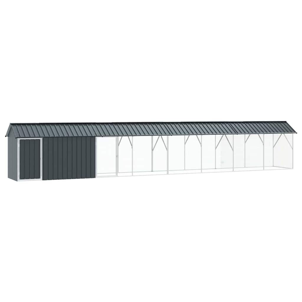 8721158673565_wbg-an-m_en_hd_1 vidaXL Bird Cage Anthracite 844 x 103 x 142 cm Galvanised steel - Image 2
