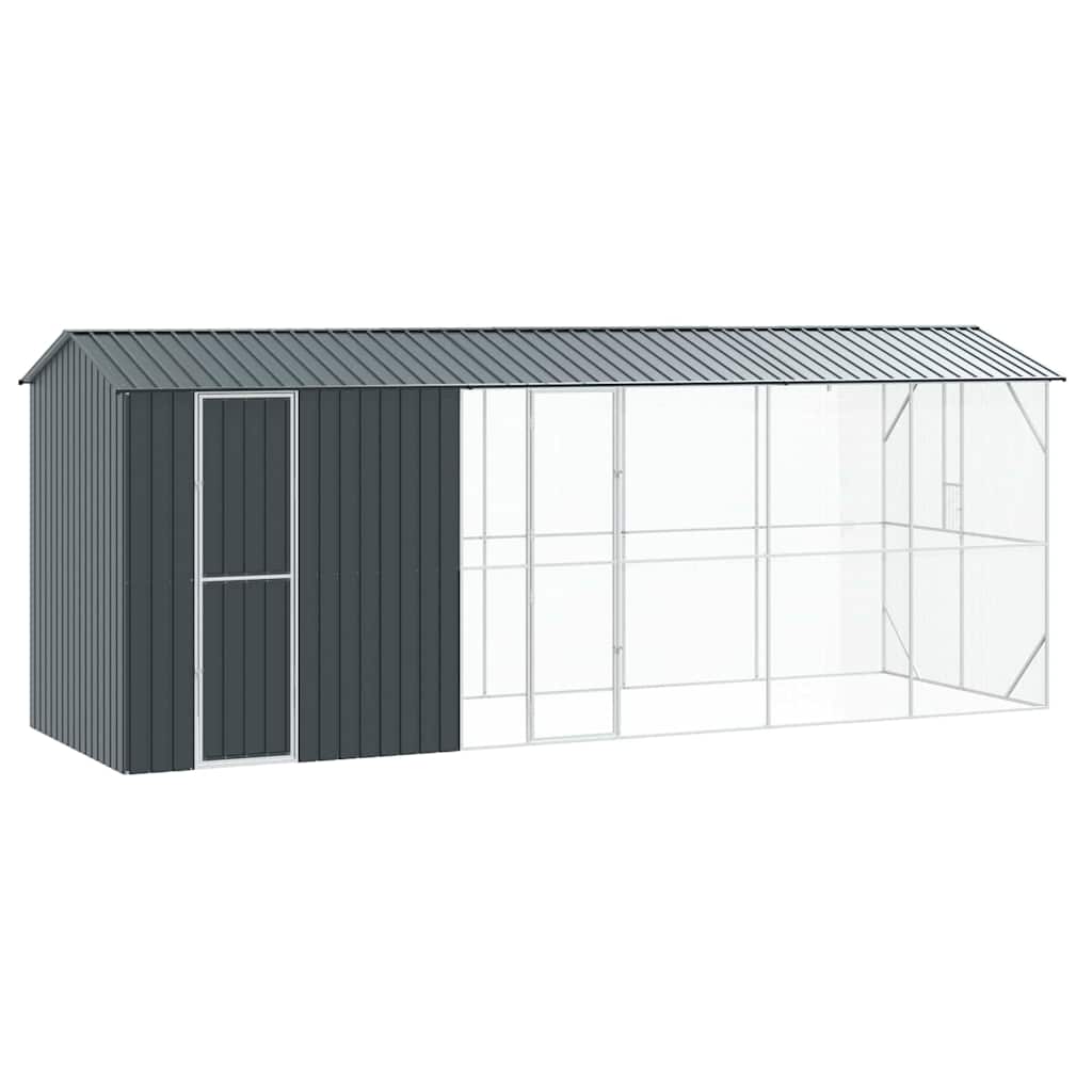8721158673633_wbg-an-m_en_hd_1 vidaXL Bird Cage Anthracite 645 x 208 x 247 cm Galvanised steel - Image 2