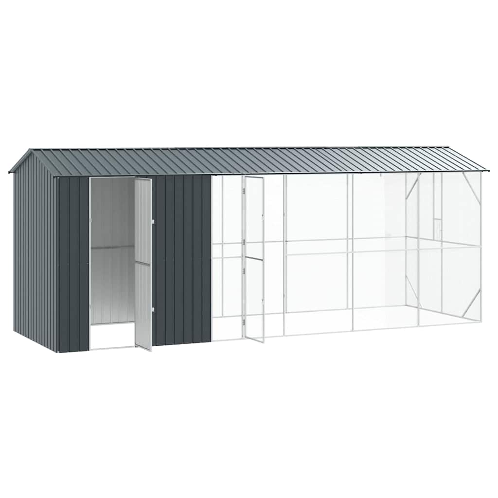 8721158673633_wbg-an_en_hd_1 vidaXL Bird Cage Anthracite 645 x 208 x 247 cm Galvanised steel - Image 4