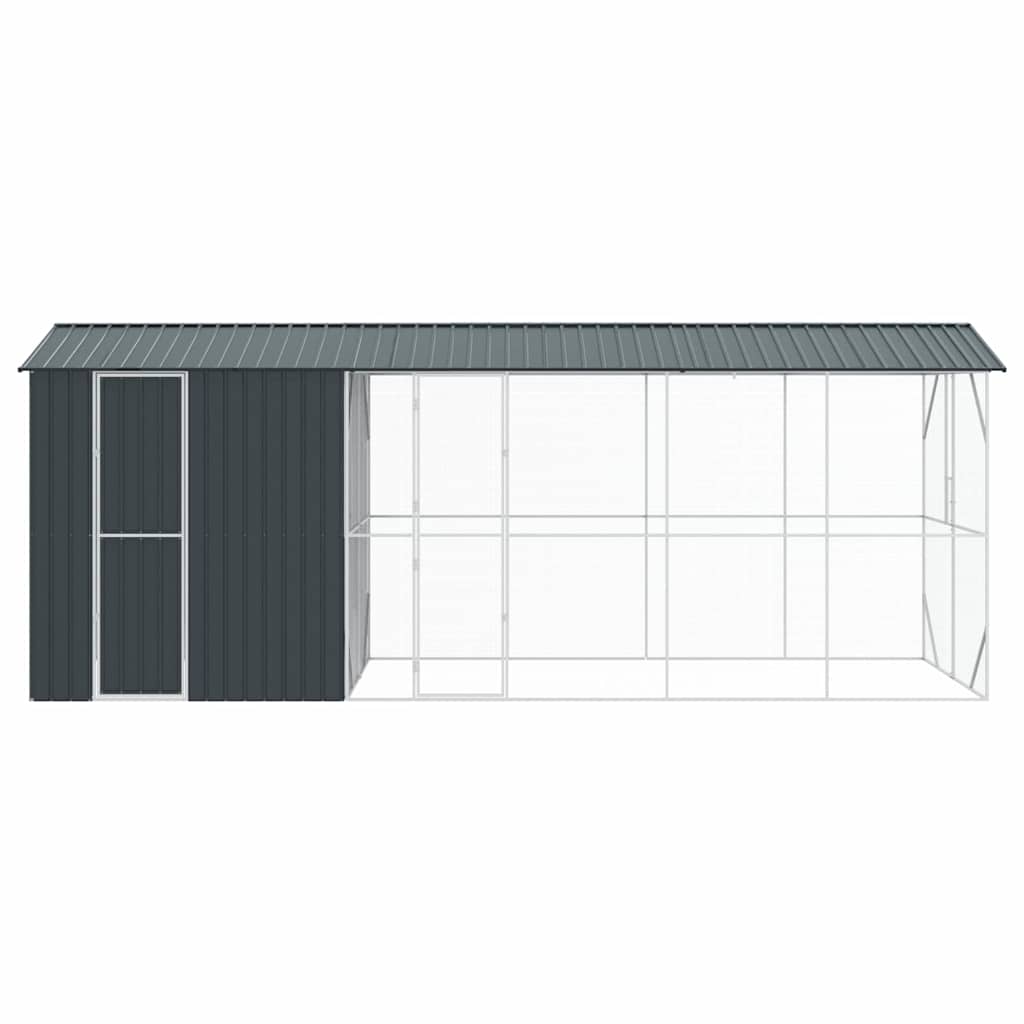 8721158673633_wbg-fr_en_hd_3 vidaXL Bird Cage Anthracite 645 x 208 x 247 cm Galvanised steel - Image 5